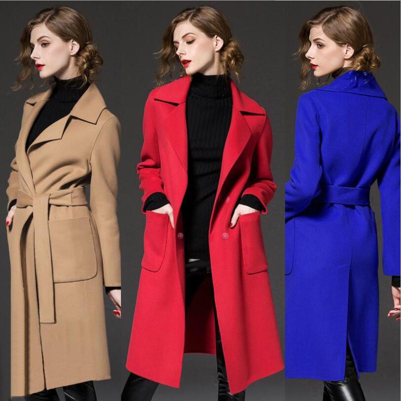 Fashion Winter Wool Trench Coat For Women Loose-Fit Long Sleeve Trench Coat With Turn-down Collar Overcoat Manteau Femme BF433, Black
Fashion Winter Wool Trench Coat For Women Loose-Fit Long Sleeve Trench Coat With Turn-down Collar Overcoat Manteau Femme BF433, Black