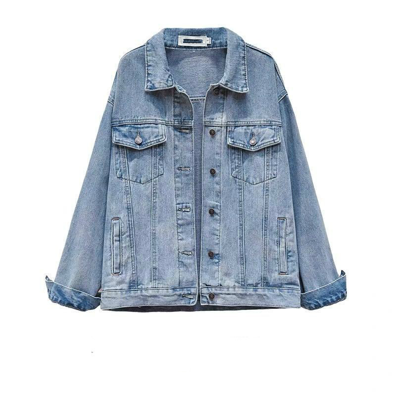 2020 winter loose denim casual blue blazers vintage thick warm solid women's jacket, Light blue.
2020 winter loose denim casual blue blazers vintage thick warm solid women's jacket, Light blue.