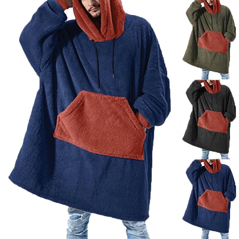 Winter Warm TV Pocket Hooded Blankets Adults Kids Bathrobe Sofa Cozy Blanket Sweatshirt Plush Coral Fleece Blankets Outwears
Winter Warm TV Pocket Hooded Blankets Adults Kids Bathrobe Sofa Cozy Blanket Sweatshirt Plush Coral Fleece Blankets Outwears