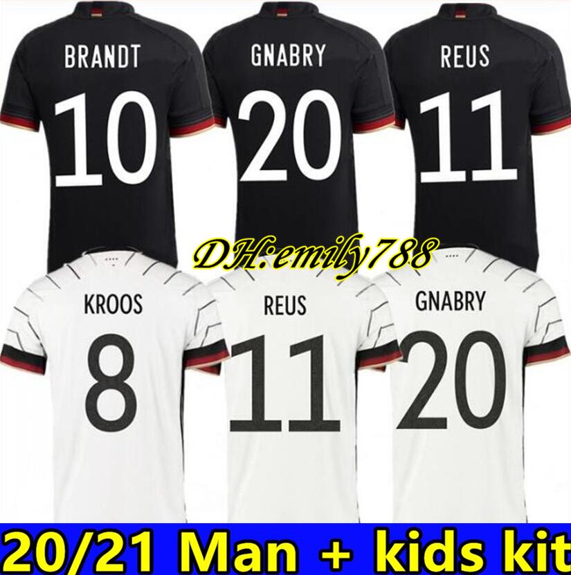 2020 German soccer jersey national team man Women kids kit GNABRY WERNER HAVERTZ football jersey DEUTSCHER SANE KROOS REUS, Kids away
2020 German soccer jersey national team man Women kids kit GNABRY WERNER HAVERTZ football jersey DEUTSCHER SANE KROOS REUS, Kids away