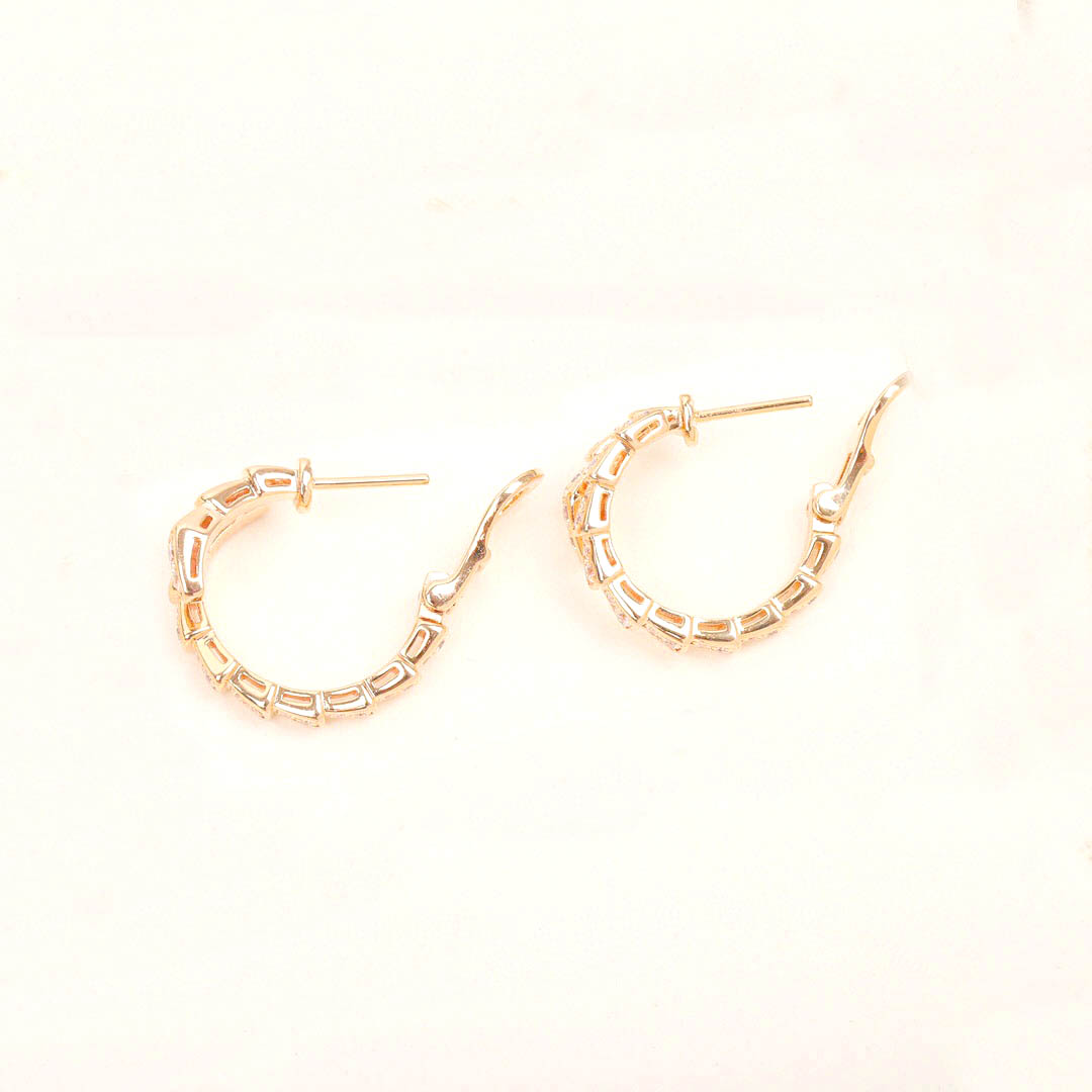 Top quality S925 silver charm drop earring with diamond in two colors plated for women wedding jewelry gift have stamp PS7453