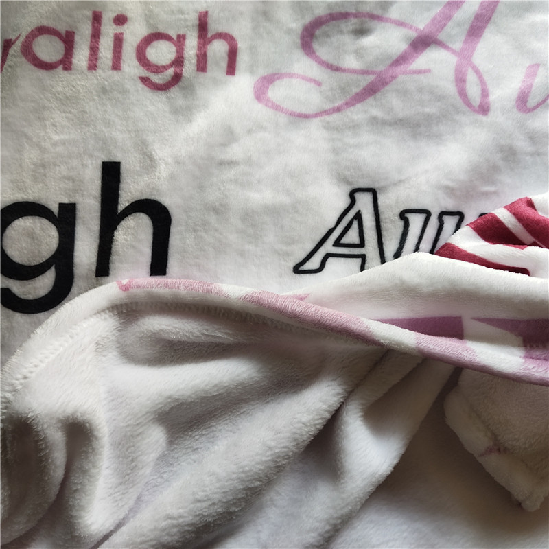 Swaddling For Blankets Newborn Name Personalised Coral Fleece Bedding Bed Crib Blanket Baby Gift LJ201130