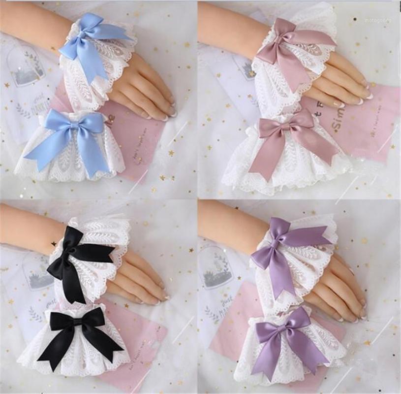 Victorian Sweet Lolita Hand Wrist Cuffs Bowknot Lace Trim Maid Cosplay Accessories For Women Girl Party Vintage B13041
Victorian Sweet Lolita Hand Wrist Cuffs Bowknot Lace Trim Maid Cosplay Accessories For Women Girl Party Vintage B13041