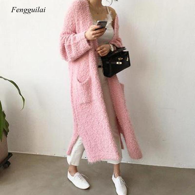 Korean Style Women Cardigan Autumn Winter Long Sweater jumper Knitted Cardigan Oversize V-neck Warm Casual Coat Female, Black
Korean Style Women Cardigan Autumn Winter Long Sweater jumper Knitted Cardigan Oversize V-neck Warm Casual Coat Female, Black
