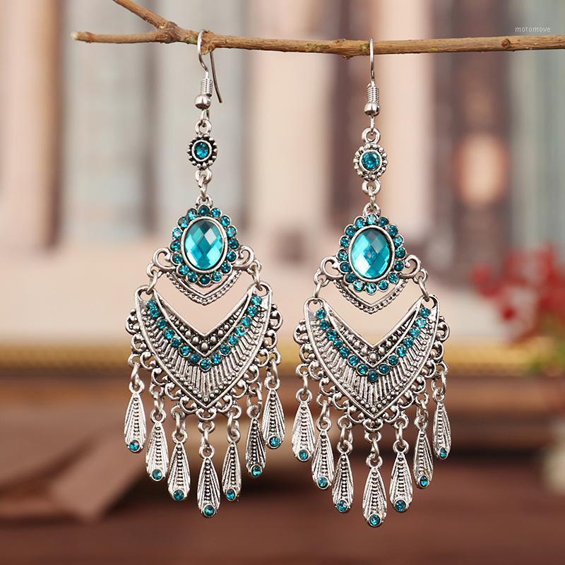 Bohemia Vintage Earrings For Women 2020 Fashion Ethnic Style Antique Silver Color Alloy Rhinestone Water Drop Dangle Earrings1
Bohemia Vintage Earrings For Women 2020 Fashion Ethnic Style Antique Silver Color Alloy Rhinestone Water Drop Dangle Earrings1