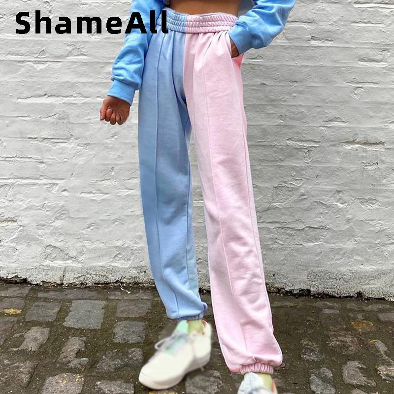 Harajuku Joggers Wide Leg SweatPants Women Panelled Trousers Plus Size High Waist Pants Streetwear Korean Casual Pant Femme Fall, Blue
Harajuku Joggers Wide Leg SweatPants Women Panelled Trousers Plus Size High Waist Pants Streetwear Korean Casual Pant Femme Fall, Blue