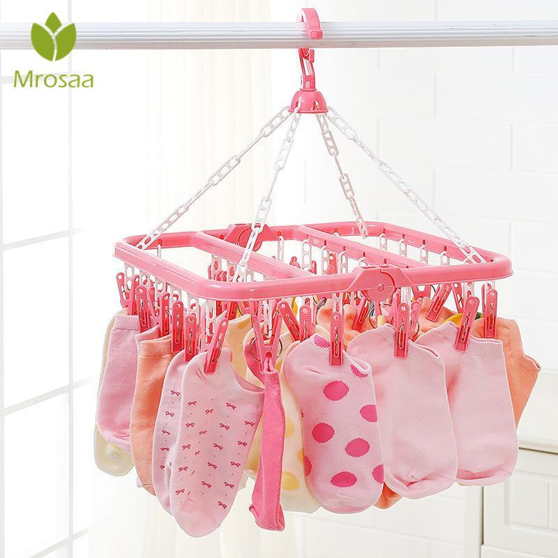 New 32 Clips Portable Socks Cloth Hanger Rack Clothespin Multifunctional Drying Rack Sock Holder Wardrobe Storage Cloth Hangers1
New 32 Clips Portable Socks Cloth Hanger Rack Clothespin Multifunctional Drying Rack Sock Holder Wardrobe Storage Cloth Hangers1