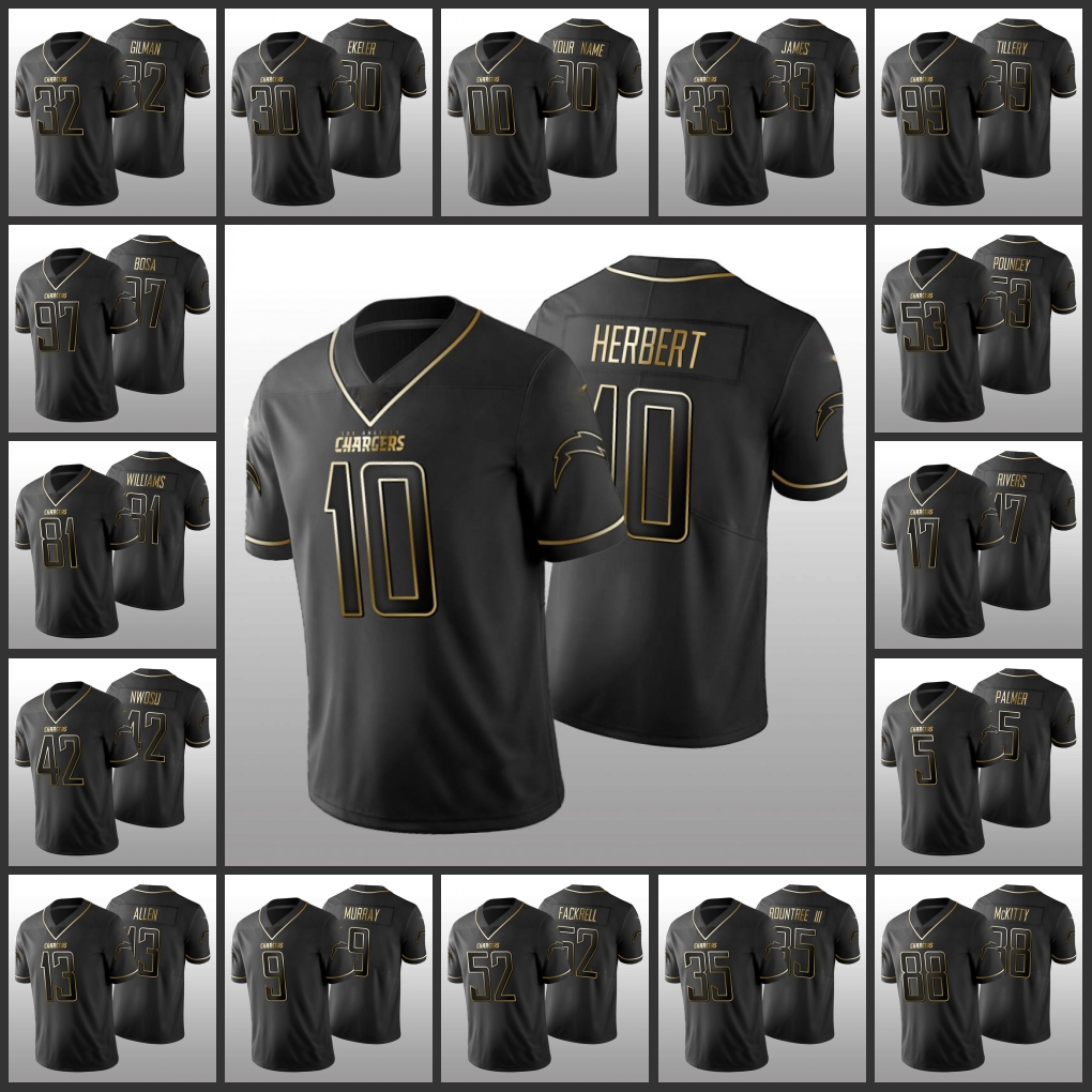 Los Angeles''Chargers''Men #5 Josh Palmer 10 Justin Herbert 17 Philip Rivers 13 Keenan Allen 33 Derwin James Women Youth Custom Black Golden Edition Jersey
Los Angeles''Chargers''Men #5 Josh Palmer 10 Justin Herbert 17 Philip Rivers 13 Keenan Allen 33 Derwin James Women Youth Custom Black Golden Edition Jersey