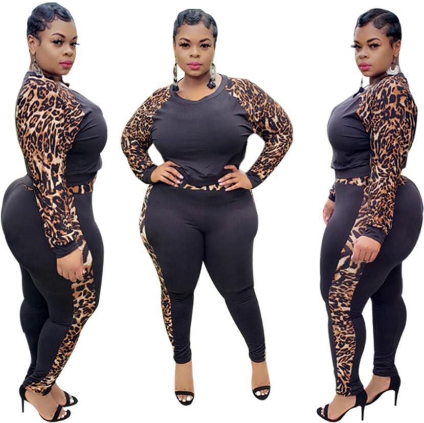 Sexy Clothing Set Casual Fashion Crew Neck Leopard Two Piece Night Club Set Long Sleeve Autumn New Jumpsuit Plus Size, Brown
Sexy Clothing Set Casual Fashion Crew Neck Leopard Two Piece Night Club Set Long Sleeve Autumn New Jumpsuit Plus Size, Brown