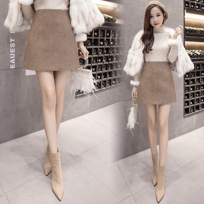 New Autumn 2021 of short-weight wool skirt the line solid color for ladies with high women's short skirts y365 06R3, Heise
New Autumn 2021 of short-weight wool skirt the line solid color for ladies with high women's short skirts y365 06R3, Heise