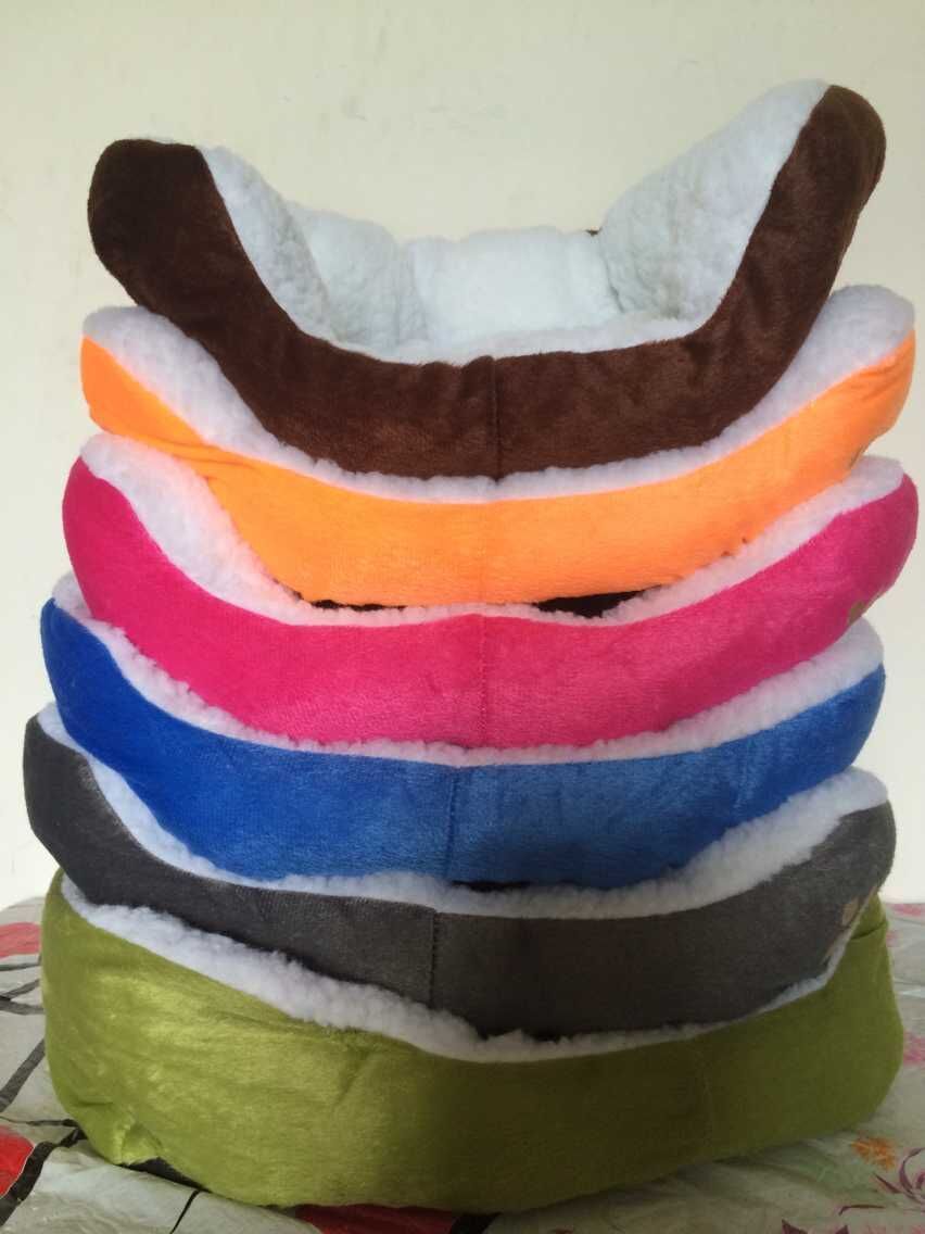 Soft Nest Puppy Cat Fleece Warm House Kennel Plush Mat 4 Colors Pet Products Small Dog Bed cama para cachorro 201130