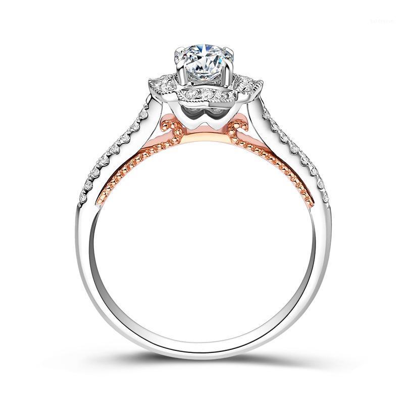 14K Au585 White Gold Ring Women Wedding Anniversary Engagement Party Ring Flower Vintage 4 Claw Round Moissanite Diamond Elegant1
14K Au585 White Gold Ring Women Wedding Anniversary Engagement Party Ring Flower Vintage 4 Claw Round Moissanite Diamond Elegant1