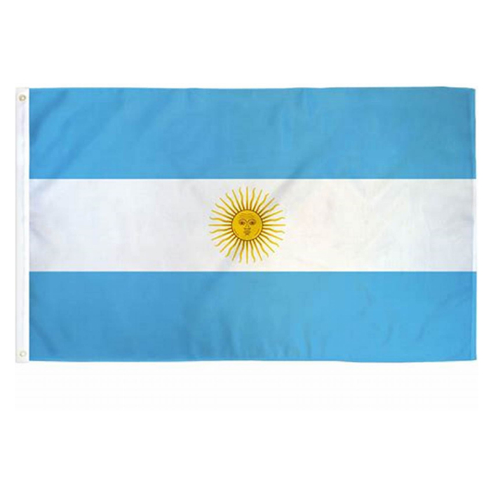 Argentina Flags Country National Flags 3'X5'ft 100D Polyester Free Shipping High Quality With Two Brass Grommets
Argentina Flags Country National Flags 3'X5'ft 100D Polyester Free Shipping High Quality With Two Brass Grommets