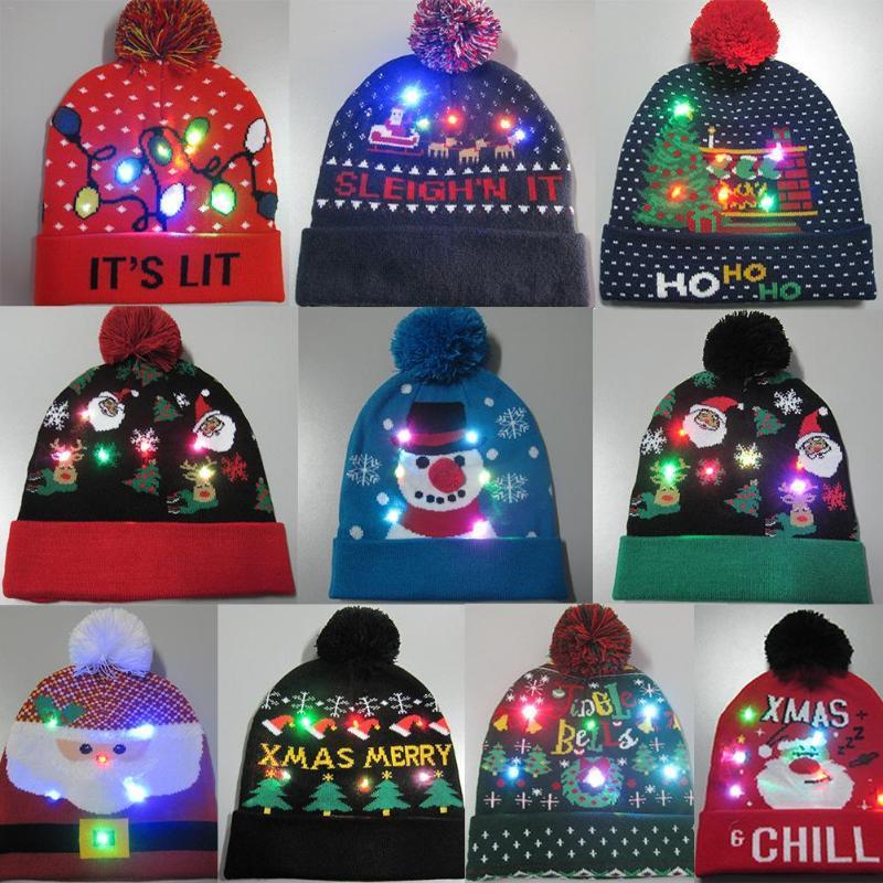 New Christmas LED Light Hat Beanie Knitted Sweater Warm Autumn Winter Warm Hat Party Holiday Gift for Children and Adults1
New Christmas LED Light Hat Beanie Knitted Sweater Warm Autumn Winter Warm Hat Party Holiday Gift for Children and Adults1