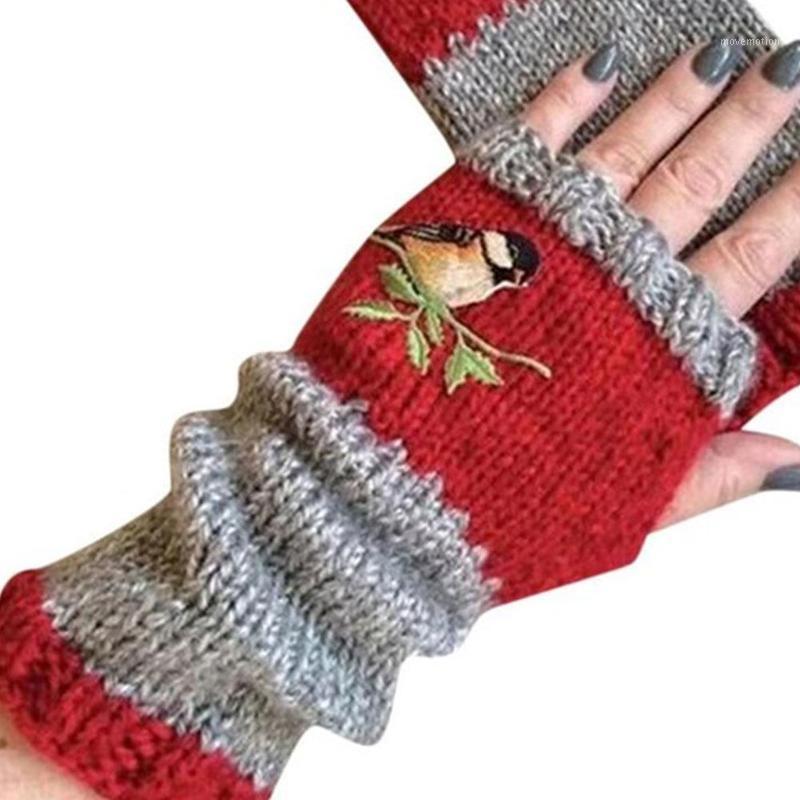 Warm Stitching Bird Embroidered Gloves Knitted Fingerless Warm Winter Block Splice Mittens Female Gloves1
Warm Stitching Bird Embroidered Gloves Knitted Fingerless Warm Winter Block Splice Mittens Female Gloves1