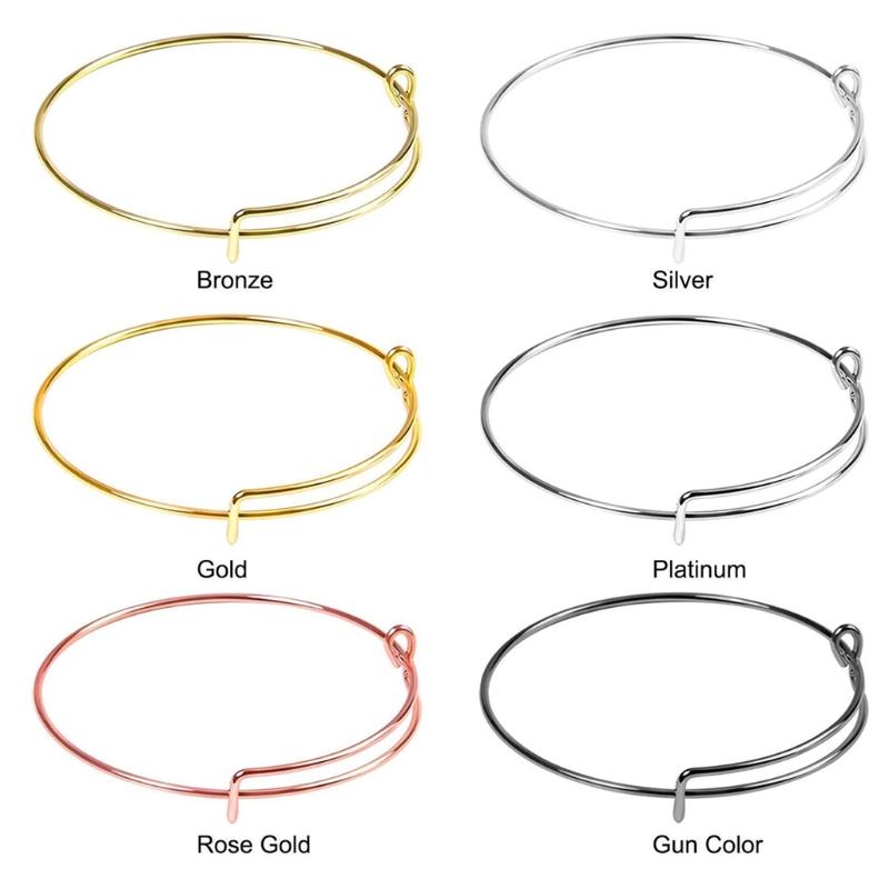 90Pcs DIY Adjustable Wire Bracelets Stainless Steel Blank Bangle Jewelry Making X7JB
90Pcs DIY Adjustable Wire Bracelets Stainless Steel Blank Bangle Jewelry Making X7JB