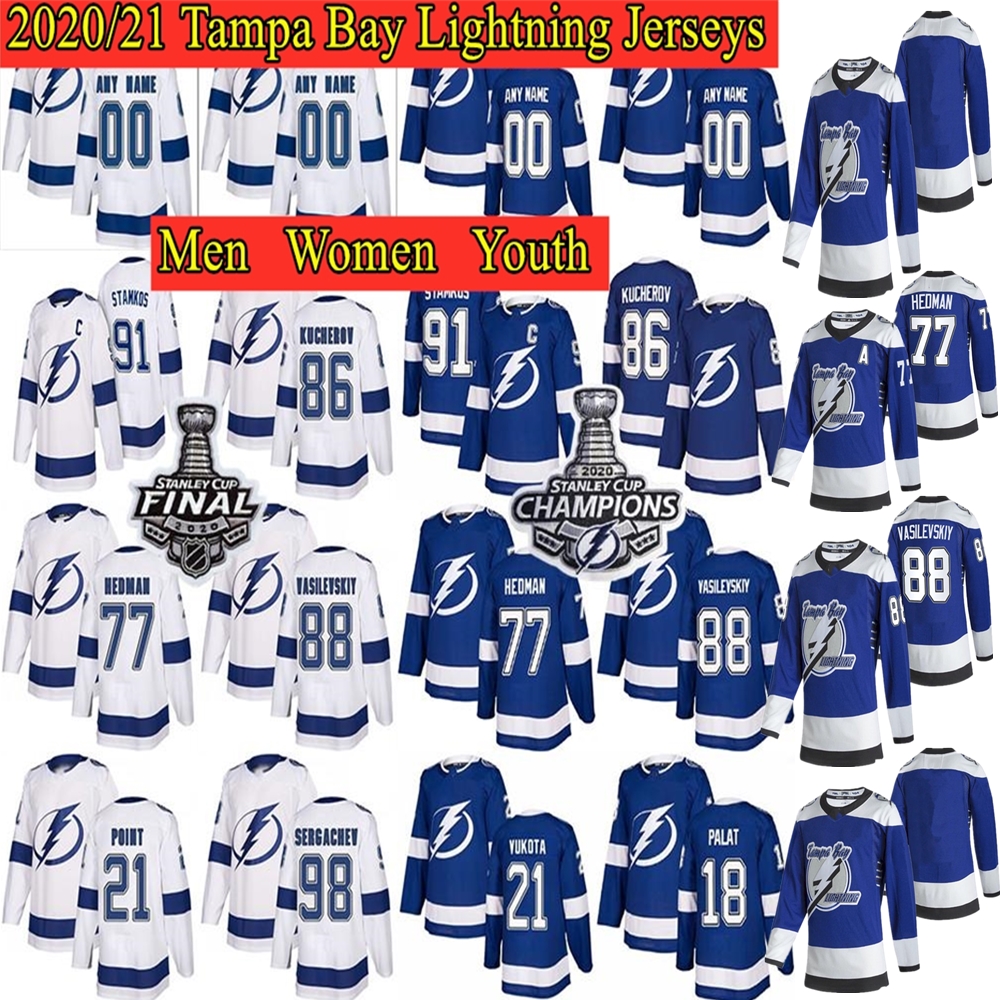 Tampa Bay Lightning 2020/21 Stanley Cup Champions Final Pacth 91 Steven Stamkos 77 Hedman 86 Nikita Kucherov 21 Point Hockey Jerseys, Black;red
Tampa Bay Lightning 2020/21 Stanley Cup Champions Final Pacth 91 Steven Stamkos 77 Hedman 86 Nikita Kucherov 21 Point Hockey Jerseys, Black;red