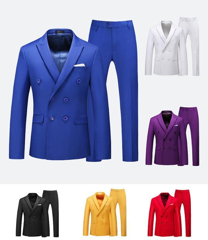 MyLoddy Solid Color Men's Suits Double Breasted Suit Slim Business Party Formal Casual Groom Dress 2 Pieces Set (Jacket+Pants)1, Beige
MyLoddy Solid Color Men's Suits Double Breasted Suit Slim Business Party Formal Casual Groom Dress 2 Pieces Set (Jacket+Pants)1, Beige