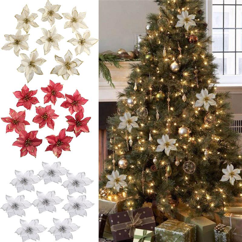 13cm Big Flower Head Glitter Artificial Silk Flower Christmas Tree Ornament DIY Christmas Decoration New Year Decor Navidad 2020, F03 yellow
13cm Big Flower Head Glitter Artificial Silk Flower Christmas Tree Ornament DIY Christmas Decoration New Year Decor Navidad 2020, F03 yellow