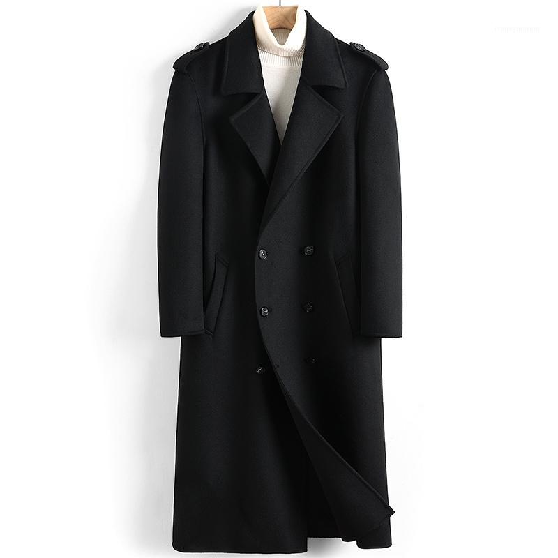 2020 New Wool Coat Men Long Jacket Double-breasted Casual Mens Coats Overcoat Spring Autumn Windbreaker Manteau Homme 48221, Black
2020 New Wool Coat Men Long Jacket Double-breasted Casual Mens Coats Overcoat Spring Autumn Windbreaker Manteau Homme 48221, Black