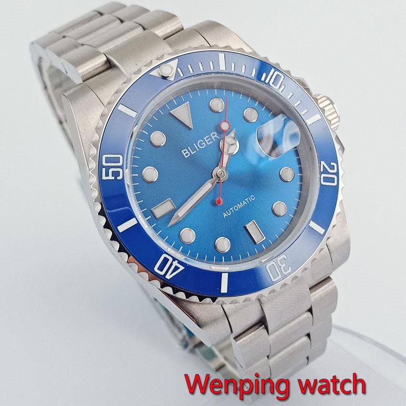 2020 luxury 40mm bliger sky blue dial sapphire crystal date window luminous hands date automatic mechanical Men's Watches, Dial with bliger
2020 luxury 40mm bliger sky blue dial sapphire crystal date window luminous hands date automatic mechanical Men's Watches, Dial with bliger