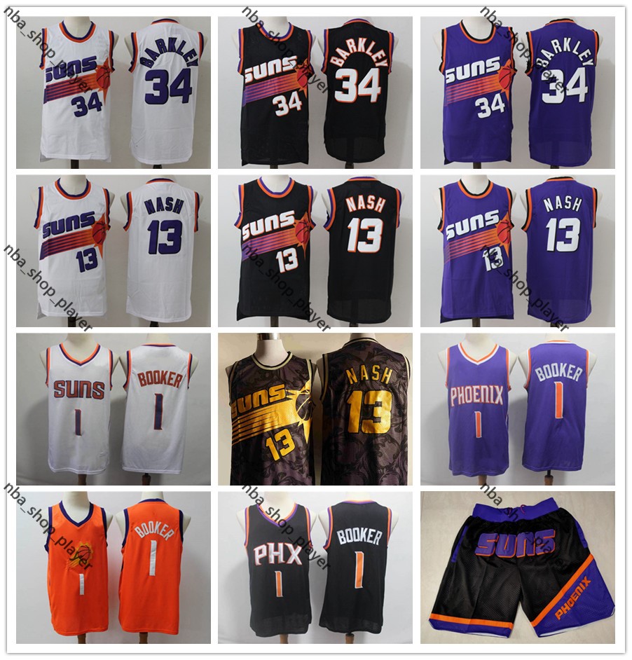 Mens Retro Shirts Devin Booker 1 Steve Nash 13 Charles Barkley 34 Basketball Jerseys Stitched Basketball Shorts White Black S-XXL, Black;red
Mens Retro Shirts Devin Booker 1 Steve Nash 13 Charles Barkley 34 Basketball Jerseys Stitched Basketball Shorts White Black S-XXL, Black;red
