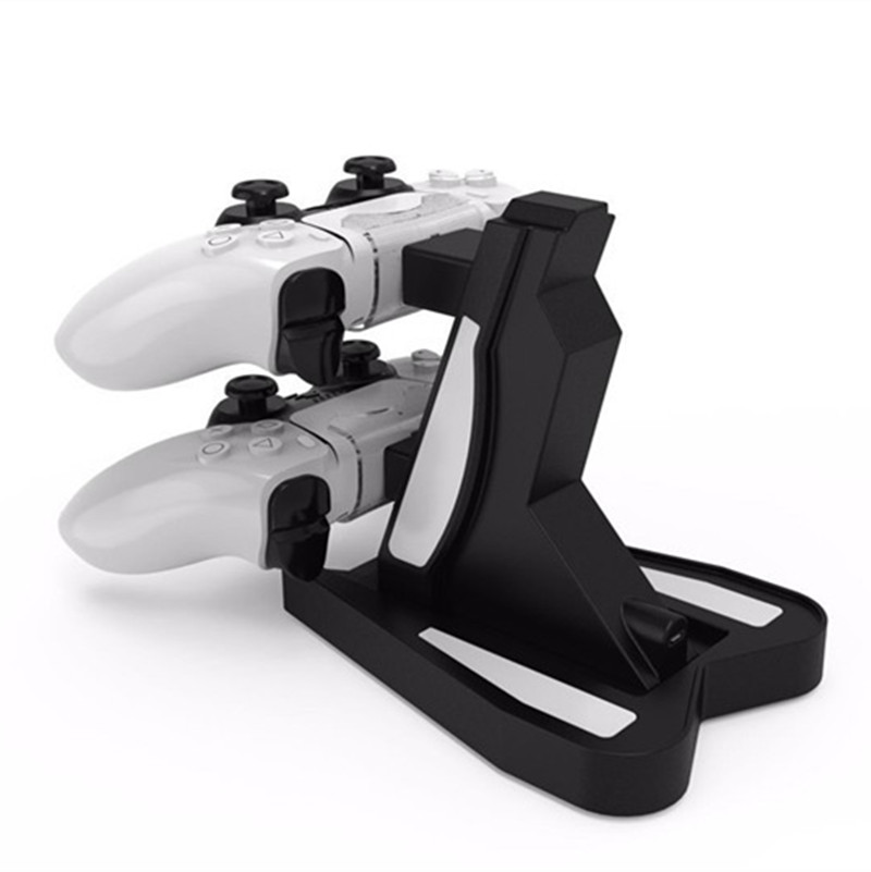 LED Ps5 Dual Charger Dock Mount USB Charging Stand For PlayStation 5 PS5 Gaming Wireless Controller With Retail Box