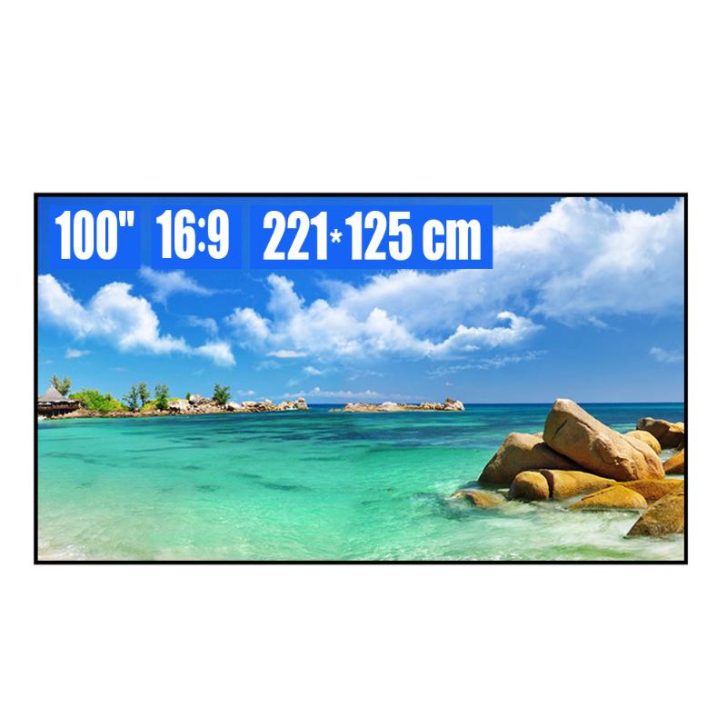 100 inch 16:9 White Soft Ultra-Narrow Fixed Frame Projection Screen 4K/8K HD 3D Movie Projector Screen for Home Theater
100 inch 16:9 White Soft Ultra-Narrow Fixed Frame Projection Screen 4K/8K HD 3D Movie Projector Screen for Home Theater