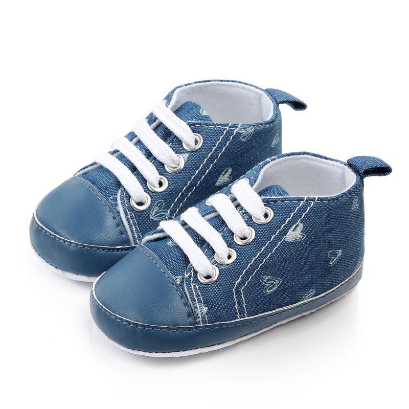 Baby First Walkers Heart Print Soft Sole Shoes Baby Sport Shoes Toddler Brand Kids Sneakers 1210
