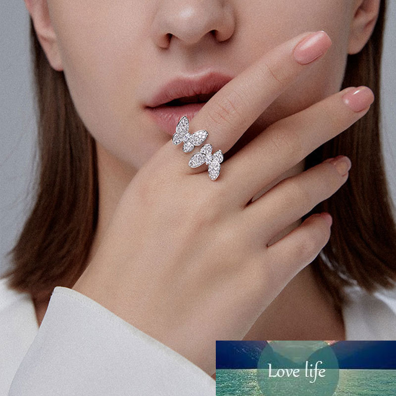New Arrival 100% 925 Sterling Silver Trendy Shiny Cubic Zirconia Butterfly Ladies Party Ring Original Jewelry for Women
New Arrival 100% 925 Sterling Silver Trendy Shiny Cubic Zirconia Butterfly Ladies Party Ring Original Jewelry for Women