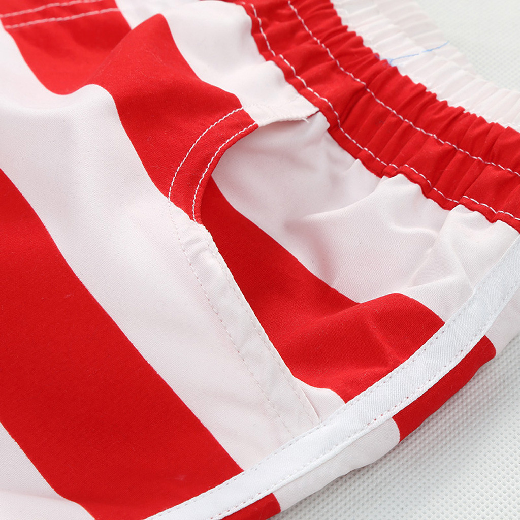 Perimedes Women Casual Beach Pants American Flag Stripes Stars Print Shorts Swim Board Shorts for Man Sweatpants#w5 T200612