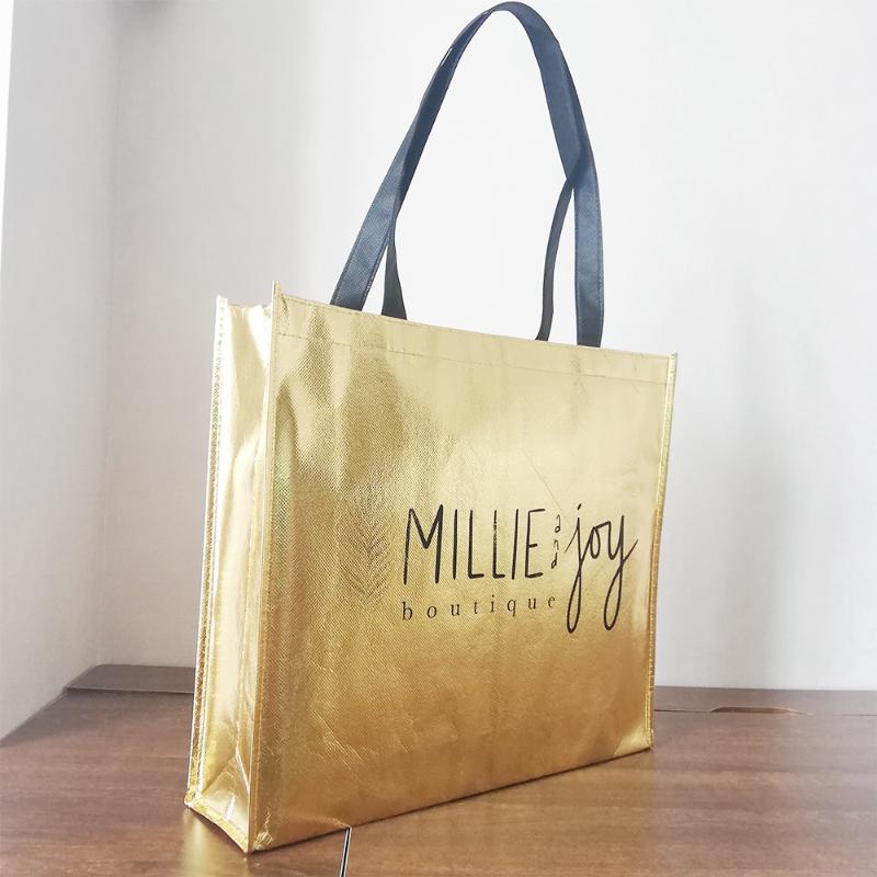 500pcs/lot Custom bags Gold Shopping Tote Bags with Reuable Non Woven for Fashion Clothes Store Trade Show Event1, Black
500pcs/lot Custom bags Gold Shopping Tote Bags with Reuable Non Woven for Fashion Clothes Store Trade Show Event1, Black