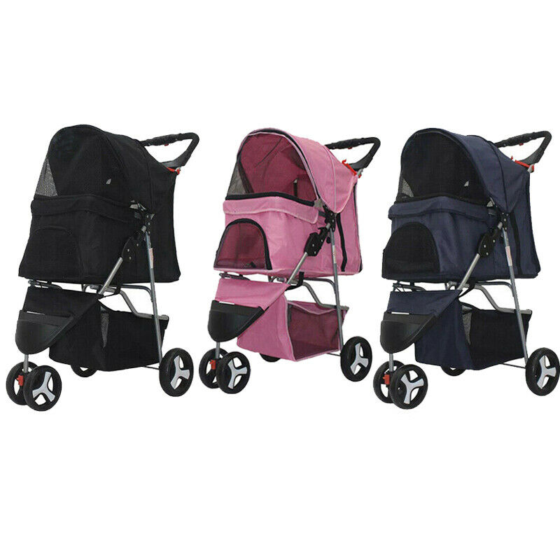 3 Wheels Pet Stroller Cat Dog Cage Jogging Stroller Travel Folding Carrier Safe
3 Wheels Pet Stroller Cat Dog Cage Jogging Stroller Travel Folding Carrier Safe