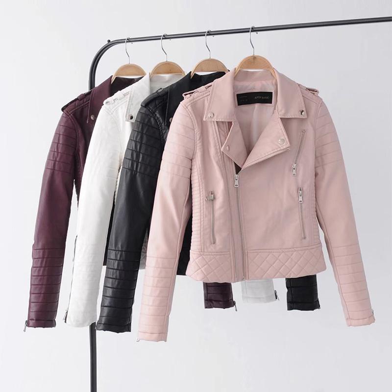 2021 New Fashion Women Spring Autumn Soft Faux Leather Jackets Lady Motorcyle Zippers Biker Blue Coats Black Outerwear Hot Sale
2021 New Fashion Women Spring Autumn Soft Faux Leather Jackets Lady Motorcyle Zippers Biker Blue Coats Black Outerwear Hot Sale