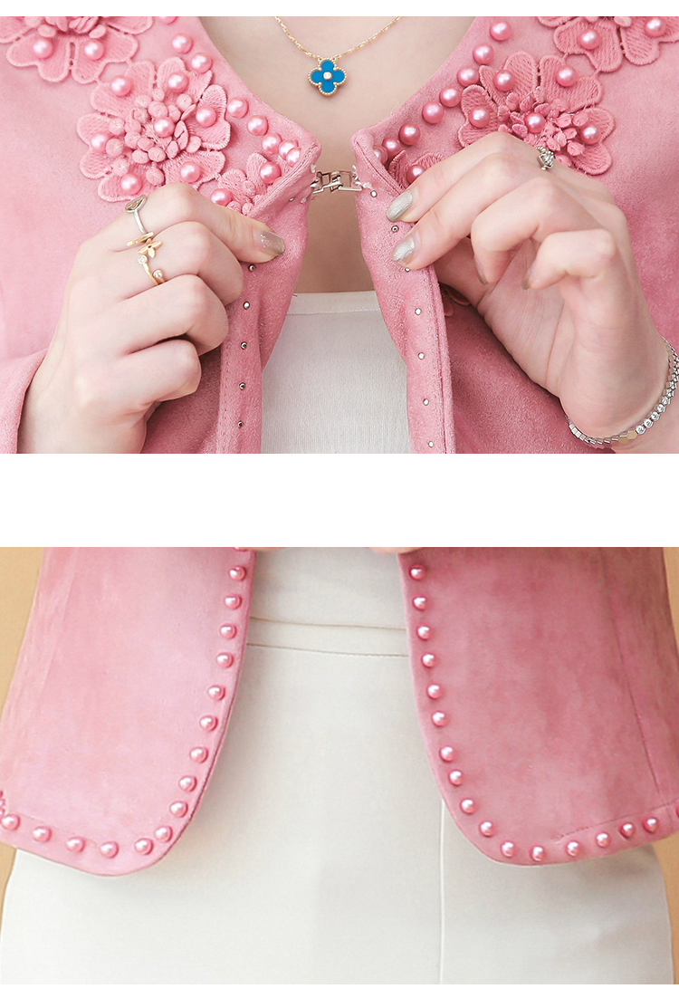 Jackets for Women Long Sleeve Woman Jacket Beading Cardigan Jacket Coat Women 3XL 4XL Plus Size Jacket Women Jackets D539 201019