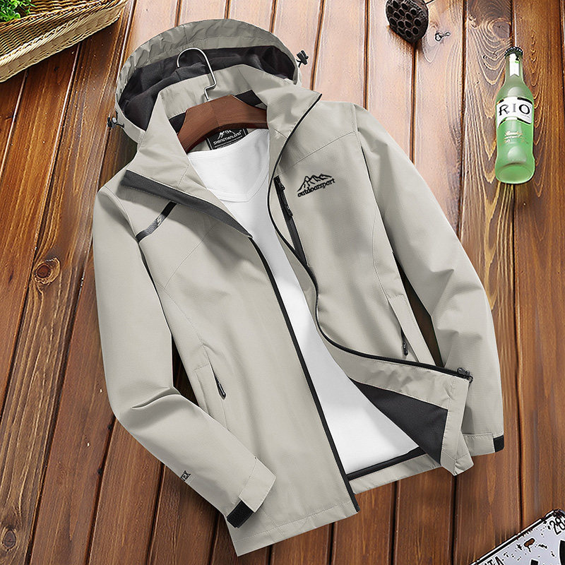 Jacket Men Waterproof Hooded Breathable Casual Jacket Spring Autumn Outwear Windbreaker Tourism Mountain Raincoat Male Clothing 201218