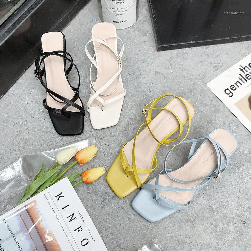 2019 women fashion sandals high heel summer shoes fashion weeding shoes 6cm heel women sandals1, Black