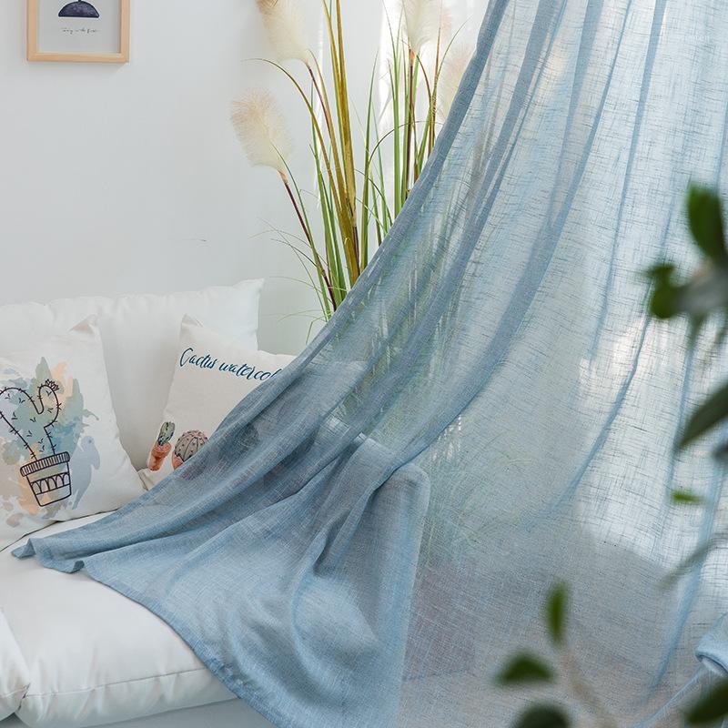 WLIARLEO Pastoral Voile Curtains Linen Translucidus Tulle Curtain Sheer Solid Blue Window curtain for Bedroom,Living room Decor1
WLIARLEO Pastoral Voile Curtains Linen Translucidus Tulle Curtain Sheer Solid Blue Window curtain for Bedroom,Living room Decor1