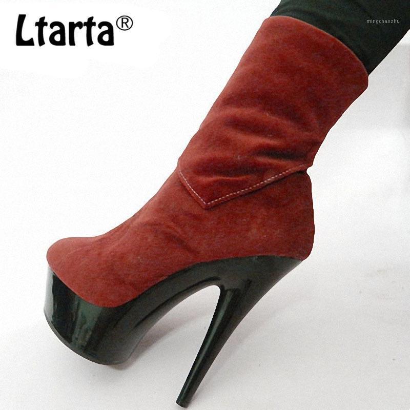 LTARTA Women Platfrom Boots 15cm Sexy Black Bottom Super High Heel Sexy Suede High Boots Flanging Velvet LYP-S-0031, Red
LTARTA Women Platfrom Boots 15cm Sexy Black Bottom Super High Heel Sexy Suede High Boots Flanging Velvet LYP-S-0031, Red