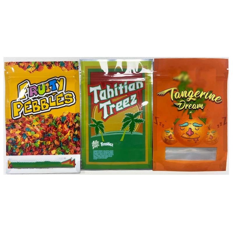 Cookies Runtz packaging Regular strains Tahitian treez Tangerine dream Fruity pebbles aluminum foil ziplock bag stand up bag
Cookies Runtz packaging Regular strains Tahitian treez Tangerine dream Fruity pebbles aluminum foil ziplock bag stand up bag
