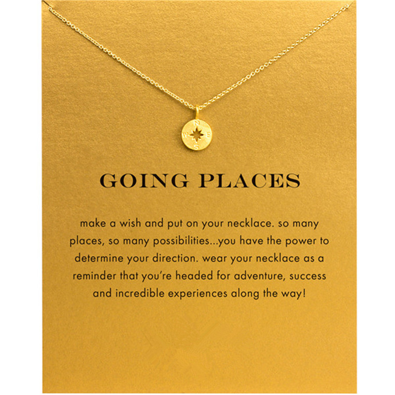 New North Star Compass Choker Necklaces Gold Silver With Card Pendant Necklace For Fashion Women Jewelry GOING PLACES
New North Star Compass Choker Necklaces Gold Silver With Card Pendant Necklace For Fashion Women Jewelry GOING PLACES