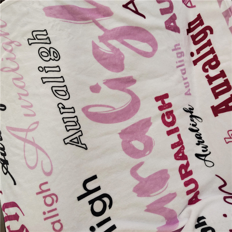 Swaddling For Blankets Newborn Name Personalised Coral Fleece Bedding Bed Crib Blanket Baby Gift LJ201130