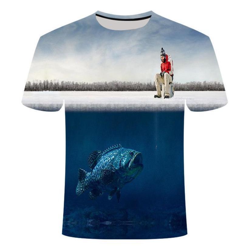Men's 3D fishing printed T-shirt, personalized casual shirt, casual, fashionable, large-size street cloth, T-10831
Men's 3D fishing printed T-shirt, personalized casual shirt, casual, fashionable, large-size street cloth, T-10831