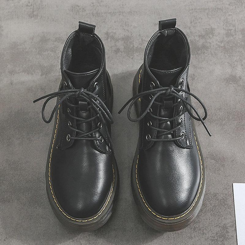 Nice New Comfort Women Lace Up Ankle Boots Spring Autumn Platform Shoes Woman Flat Heels Mature Female Jeans Rain Boot, Black
Nice New Comfort Women Lace Up Ankle Boots Spring Autumn Platform Shoes Woman Flat Heels Mature Female Jeans Rain Boot, Black