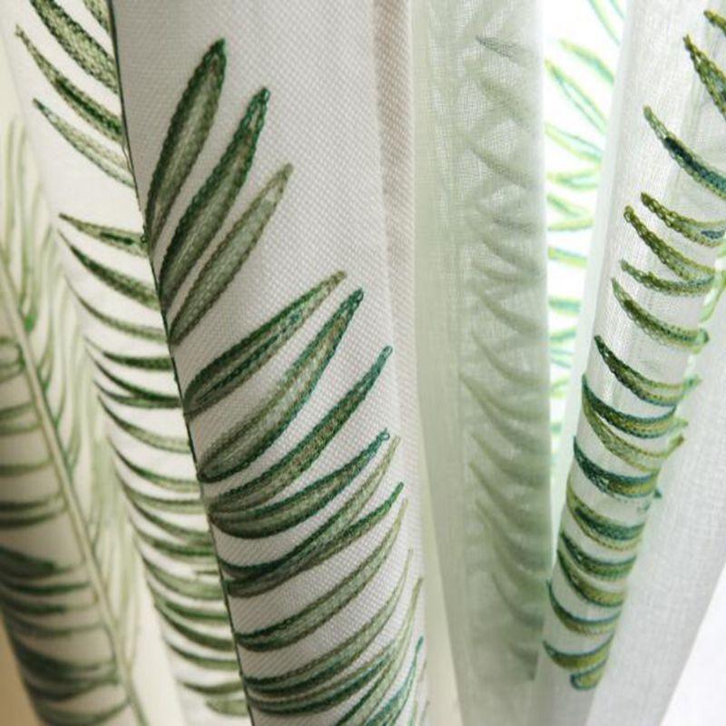 Green Leaves Embroidered Window Treatments Curtains for Living Room Nordic Style Simple Flowers Tulle Curtain Drapes, Transparent tulle
Green Leaves Embroidered Window Treatments Curtains for Living Room Nordic Style Simple Flowers Tulle Curtain Drapes, Transparent tulle