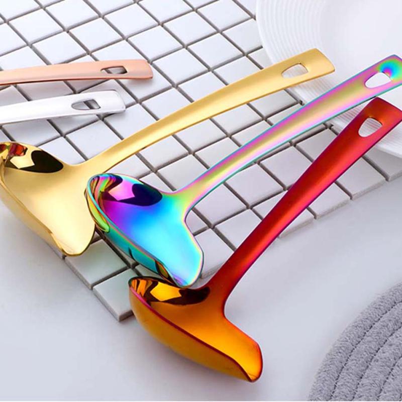 1PC Colorful 304 Stainless Steel Sauce Drizzle Spoon with Spout Small Soup Ladle Serving Spoon Creative Oil Kitchen Tool
1PC Colorful 304 Stainless Steel Sauce Drizzle Spoon with Spout Small Soup Ladle Serving Spoon Creative Oil Kitchen Tool