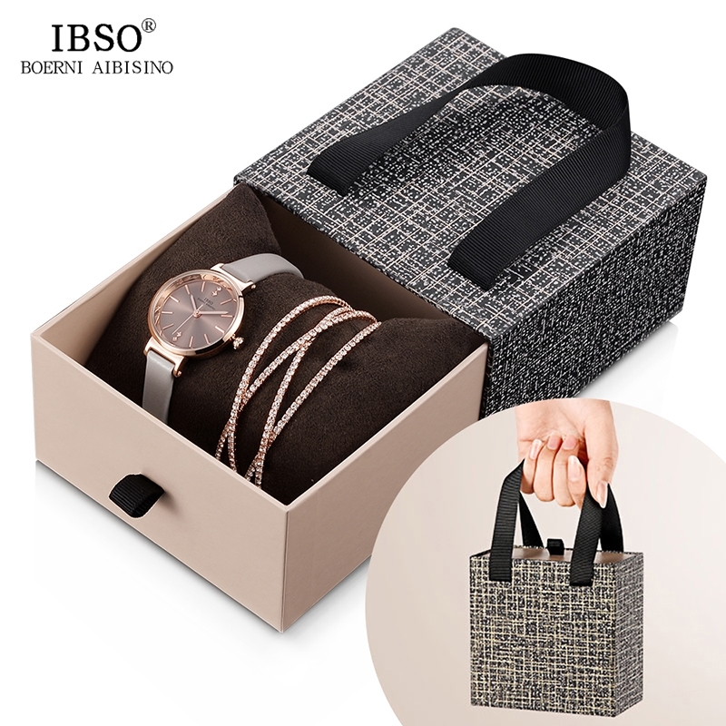IBSO Crystal Bracelet Watches Set Female High Quality Quartz Watch Luxury Women Watch Bangle Set For Valentine's Gift 201114, 6603gy bangle
IBSO Crystal Bracelet Watches Set Female High Quality Quartz Watch Luxury Women Watch Bangle Set For Valentine's Gift 201114, 6603gy bangle