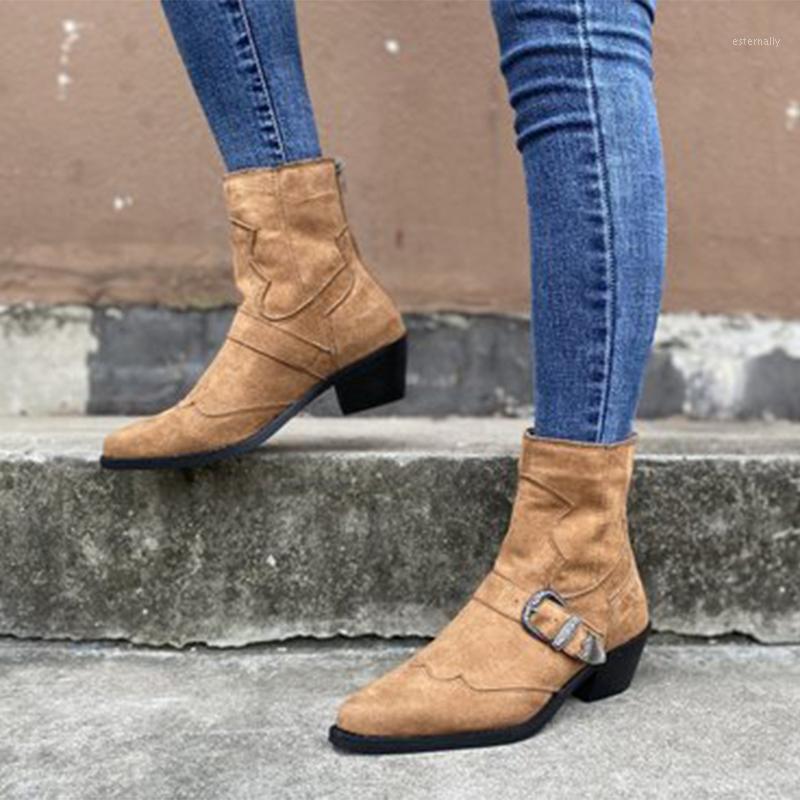 New Women Ankle Boots Women's Suede Shoes Autunm Winter Short Boot Woman Casual Buckle Big Size Female Pointed Toe Ladies Botas1, Black
New Women Ankle Boots Women's Suede Shoes Autunm Winter Short Boot Woman Casual Buckle Big Size Female Pointed Toe Ladies Botas1, Black
