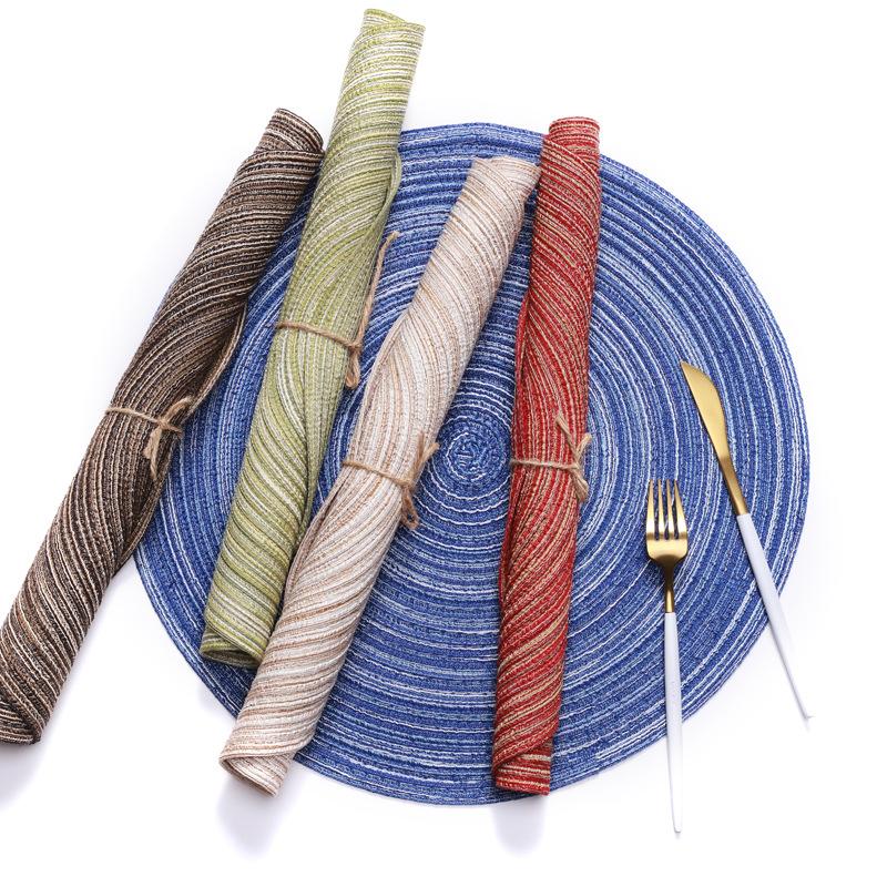 Woven Mat Round Heat Insulation Western Mat Cotton Yarn Table Household Goods Antiskid Heat Insulation Bowl
Woven Mat Round Heat Insulation Western Mat Cotton Yarn Table Household Goods Antiskid Heat Insulation Bowl