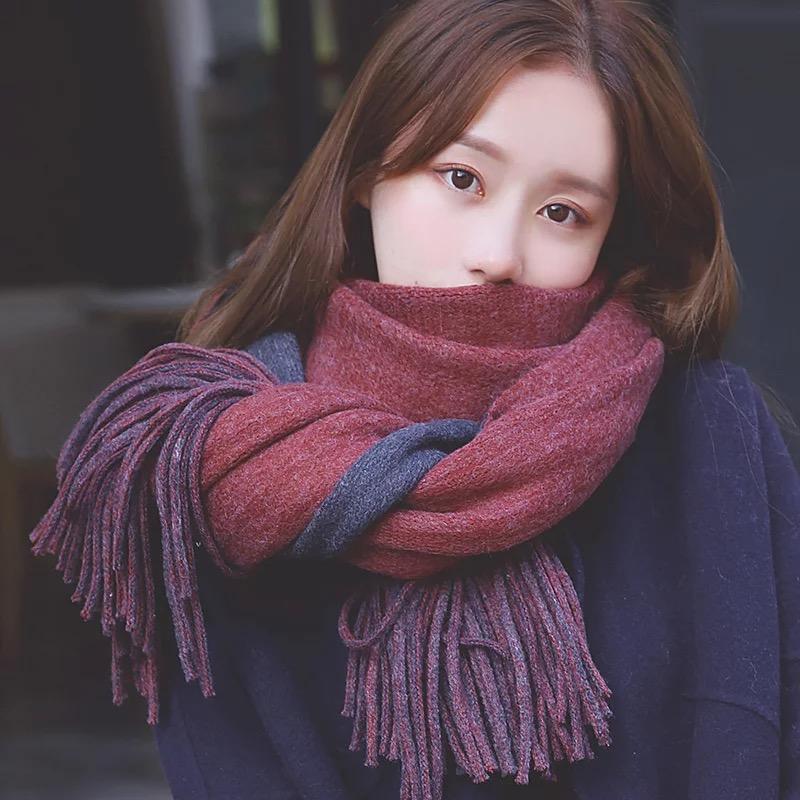 Couple Scarf Female Winter Korean Version Of The Wild Simple Long Section Young People Students Men's Thick Warm Knitted Scarf
Couple Scarf Female Winter Korean Version Of The Wild Simple Long Section Young People Students Men's Thick Warm Knitted Scarf